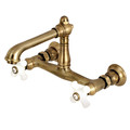 English Country KS7243PX Wall Mount Bathroom Faucet KS7243PX